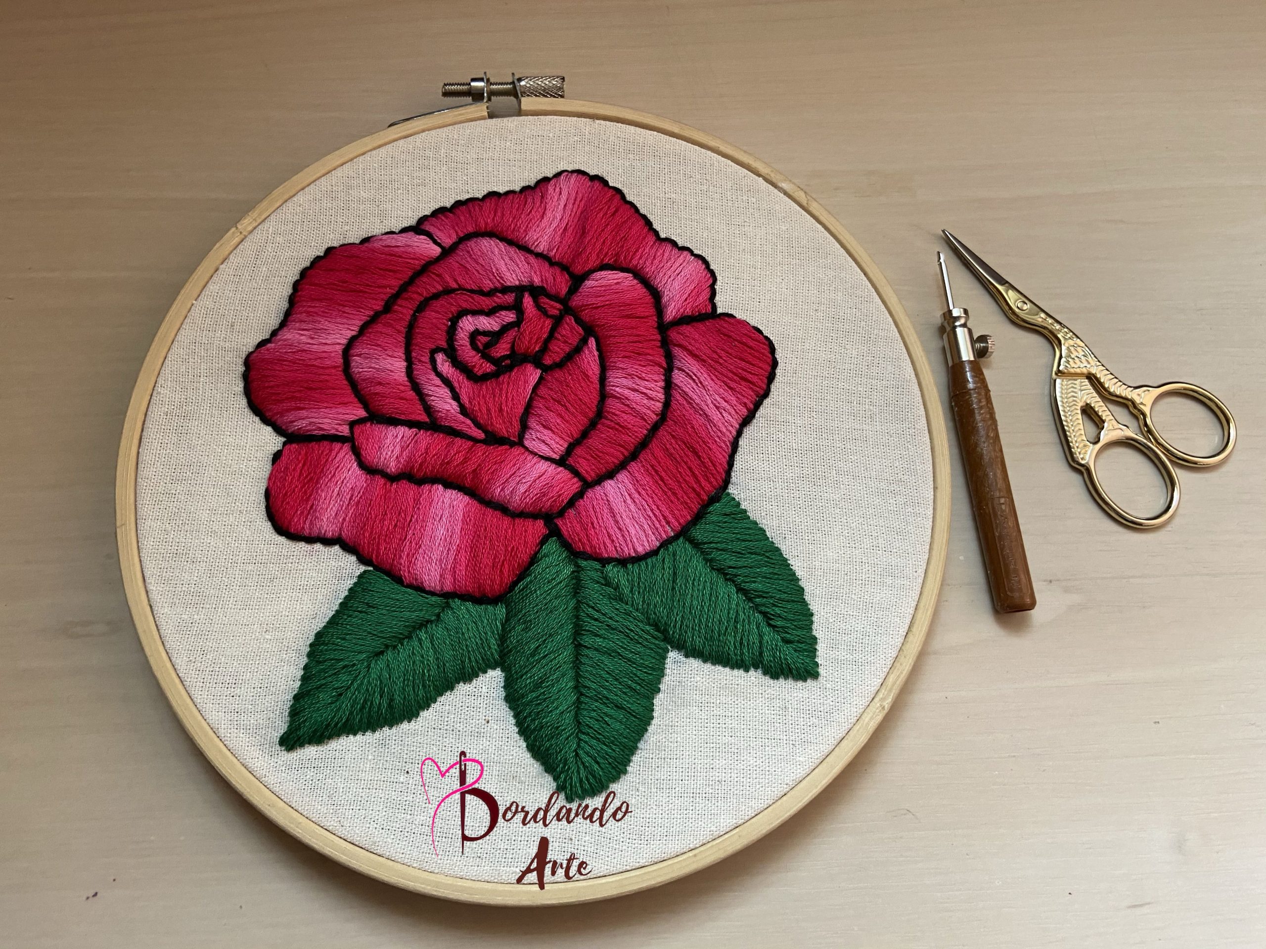 Bordar flores con aguja mágica Embroidery flowers Punch needle - Bordando  Arte